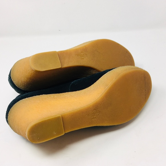 Cole Haan Black Suede Wedge Bootie Size 6.5 EUC - Picture 5 of 7